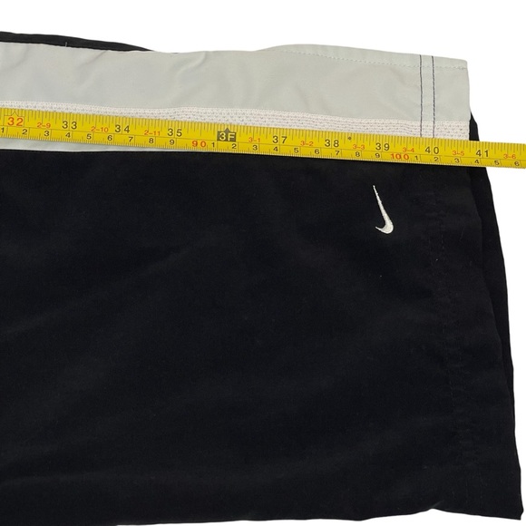 Nike Womens Warm Up Track Pants Large 12-14 Black Stripe Drawstring Pockets - Picture 14 of 16
